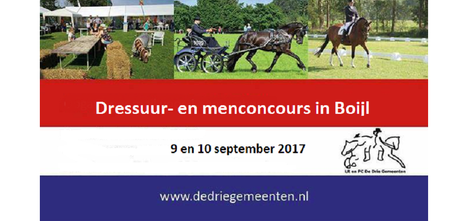DRESSUUR- EN MENCONCOURS DE DRIE GEMEENTEN
