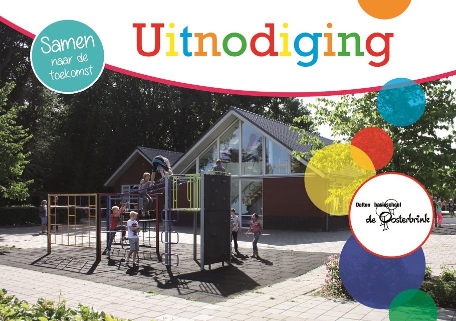 Uitnodiging presentatie schoolvisie de Oosterbrink