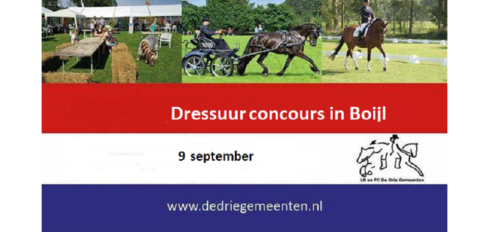 DRESSUUR- EN MENCONCOURS DE DRIE GEMEENTEN